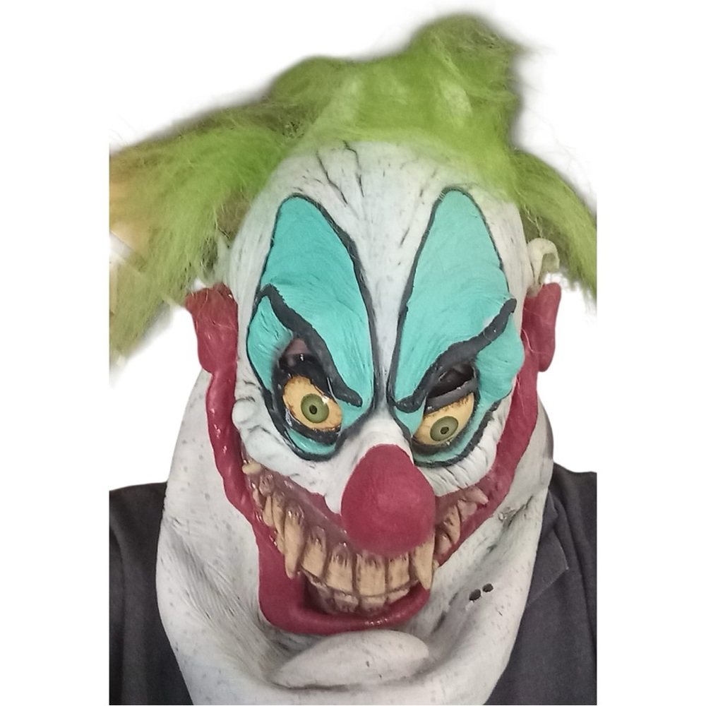 Scary Halloween masks clown horror adult latex with hair